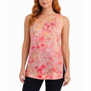 EDUN • Silk Organza Tie Dye Crinkle Tank Top, 2